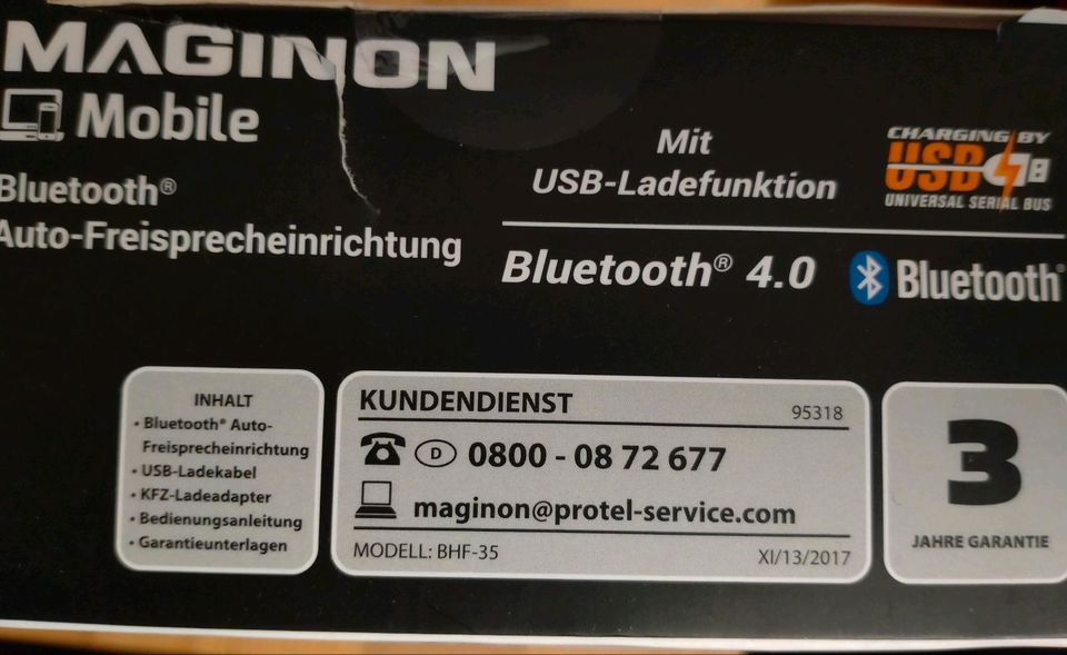 Maginon Mobile Bluetooth Auto-Freisprecheinrichtung in Taunusstein