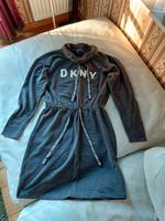 DKNY Donna Karan Kleid grau Gr. S 36 mit Schleife Nordrhein-Westfalen - Lüdinghausen Vorschau