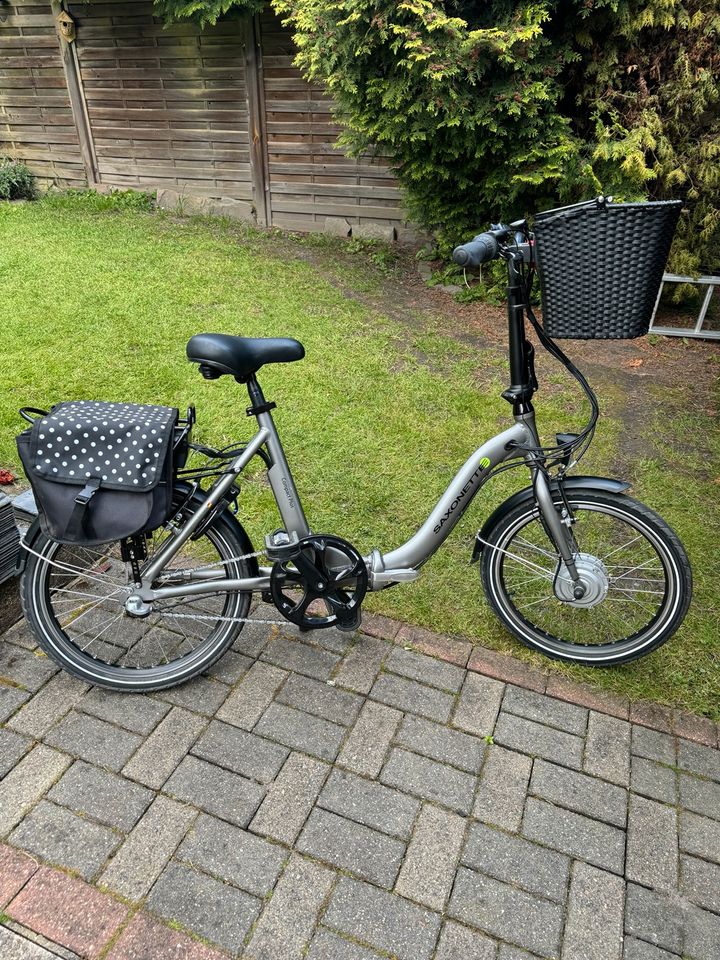 E-Bike Faltrad/Klapprad Saxonette Compact Plus, super Zustand in Mülheim (Ruhr)