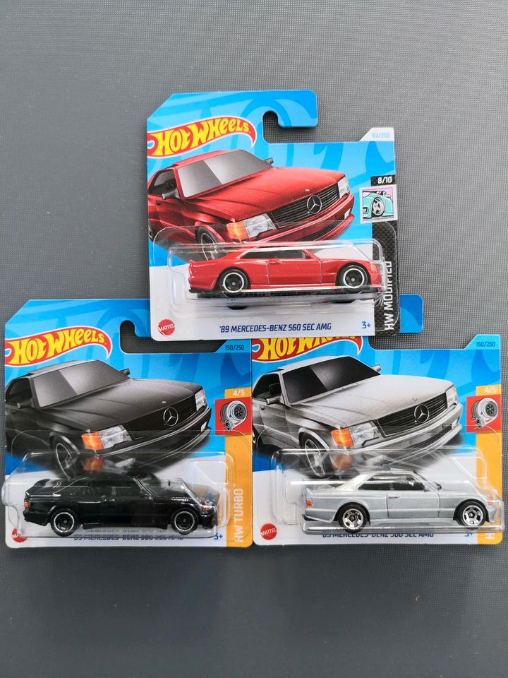 Hot Wheels '89 Mercedes-Benz 560 SEC AMG 3er Set in Stuttgart