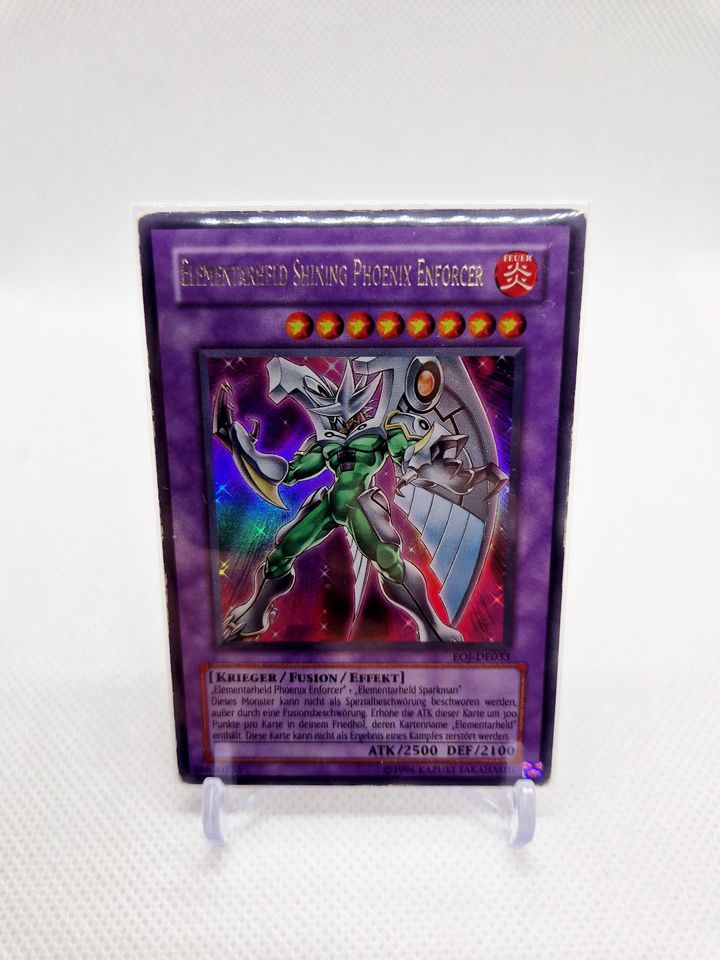 Yugioh - Karte: Elementarheld Shining Phoenix Enforce (EOJ-DE033) in Burgdorf