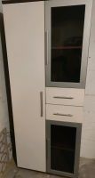 Schrank weiß silber braun 199x80x38cm Nordrhein-Westfalen - Leverkusen Vorschau