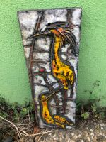 Ruscha Keramik Wandplatte Reiher - Original 60 Jahre Kunstkeramik Köln - Porz Vorschau