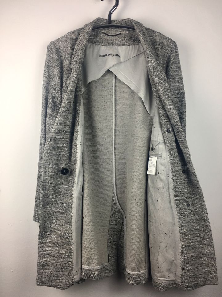 DRYKORN Mantel Blazer Jacke lang grau-meliert 3 L XL Frühjahr in München