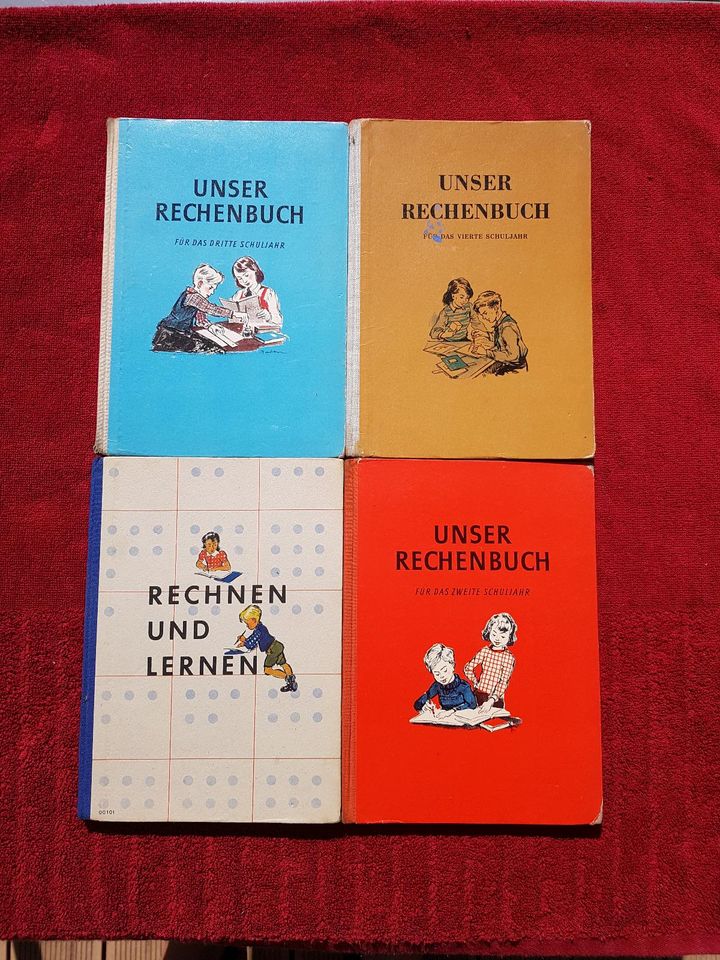 DDR Schulbücher 1950er Rechnen und Lernen Kl. 1-4 Mathematik in Leipzig