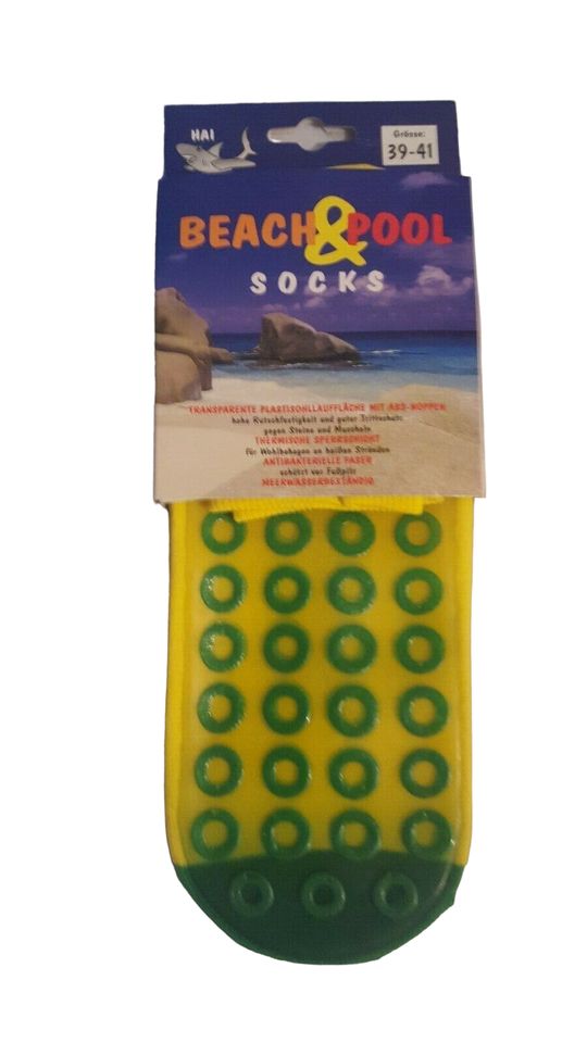 Strandsocken 39 bis 46 Poolsocken Wattwandern Neu Made in G in St. Egidien