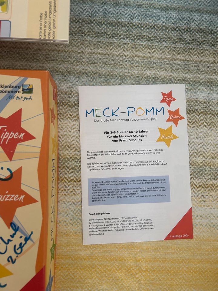 Meck-Pomm Monopoly Spiel, Brettspiel, Gesellschaftsspiel in Hannover