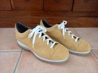 UNÜTZER Schuhe Gr 38 gelbes Wildleder bequeme Sneaker Halbschuhe Bayern - Poing Vorschau