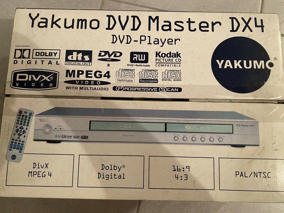 Yakumo DVD Master DX4 DVD Player + OVP in Gundersheim