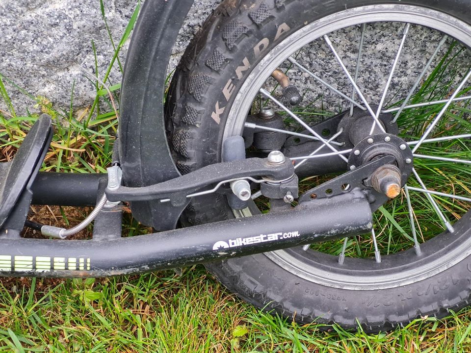 Tretroller Rolle Bikestar Luftreifen Kinderroller 12 Zoll schwarz in Allensbach