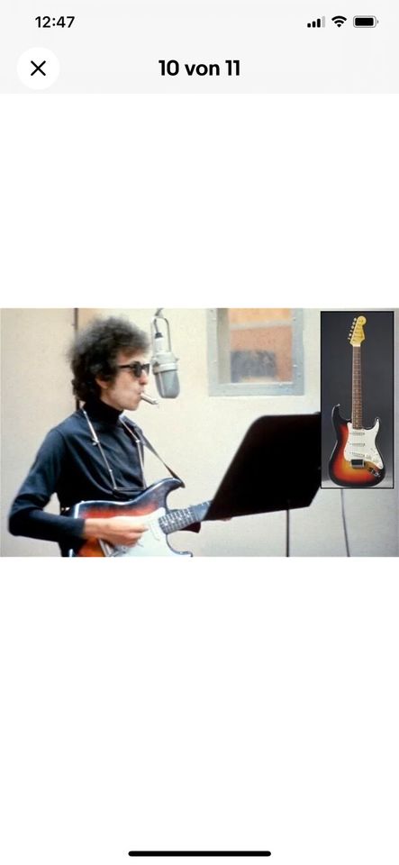 Fender Stratocaster Original USA 1993 signed by Bob Dylan, Top in Ulm