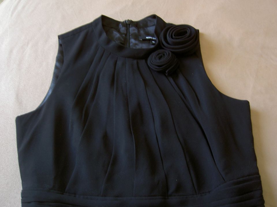 Kleid schwarz gefüttert Chiffon Gr. 36(34) more&more, 1x getragen in Tittling