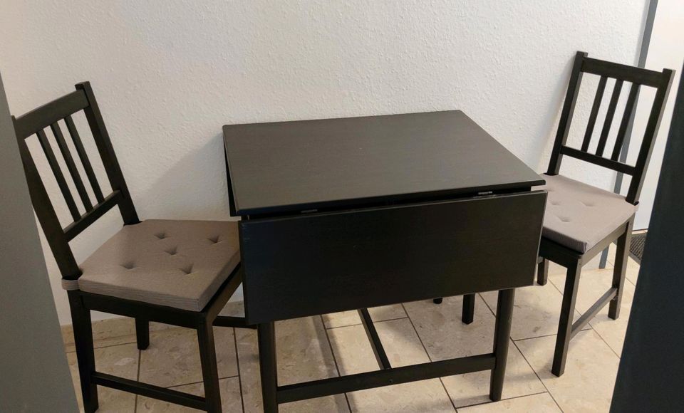 Ikea Tisch Set, 2 x ausklappbar, inkl. Stühlen, Serie Ingtorp in Jörl