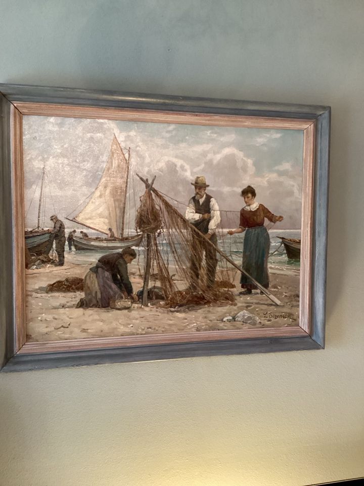 Maritimes Gemälde um 1900 in Ochsenfurt