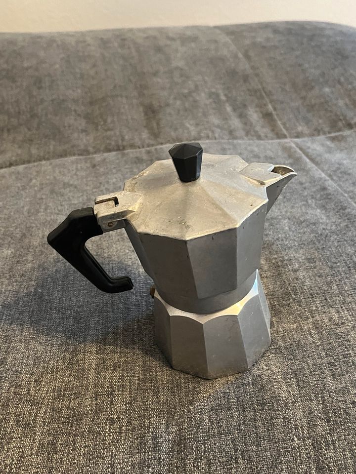 Vintage Italienische Kaffeemaschine Moka Espresso Aluminium in Sankt Augustin