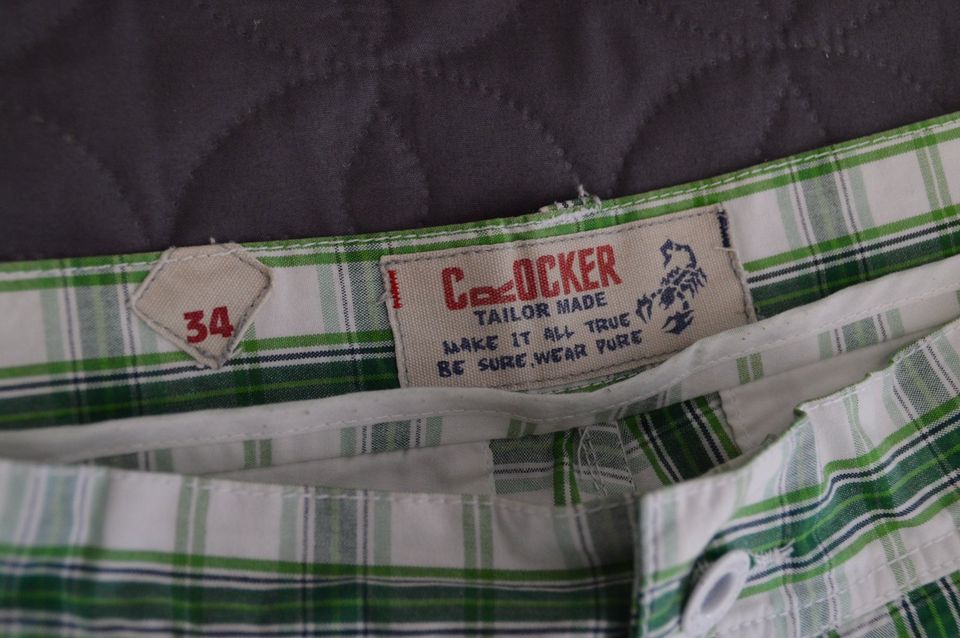 CROCKER Männer Shorts Gr.34 Weiß-Grün Neuwertige Zustand in Nürnberg (Mittelfr)