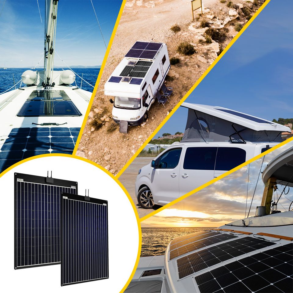 Offgridtec® ETFE-AL 160W V2 semi-flexibles 18V Solarpanel in Eggenfelden