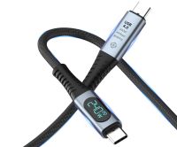 USB4 240W Kabel, Thunderbolt3/4, 1,5M USB-C Kable mit LCD Display Walle - Utbremen Vorschau