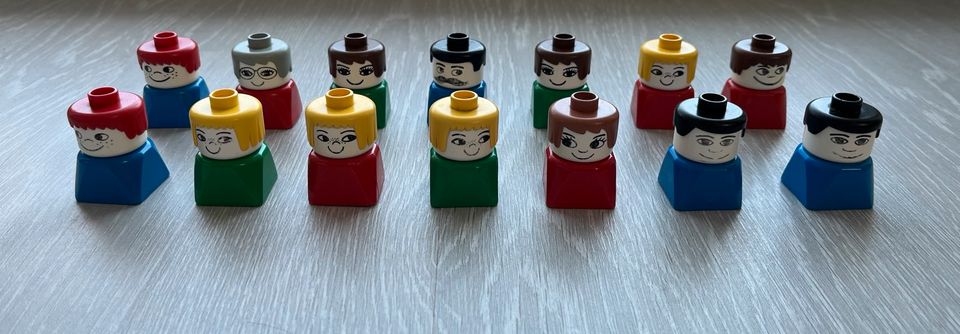 14 Lego Duplo Männchen Menschen Leute vintage in Gau-Bischofsheim