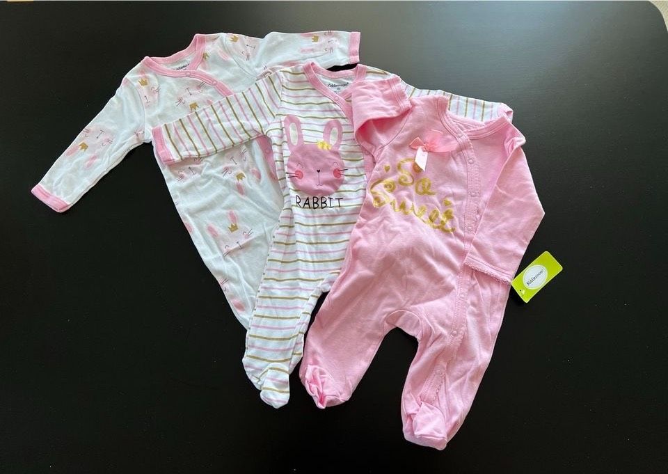 kiddiezoom Baby Schlafstrampler 3er-Set, Gr 0-3M - NEU!! in Ingolstadt