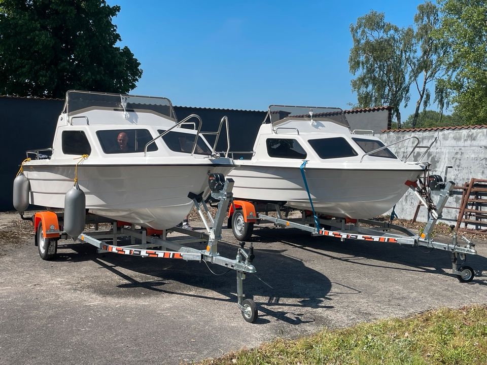 NEU✅4,50m Motorboot mit Kajüte Sportboot Boot Kajütboot 450 india in Castrop-Rauxel