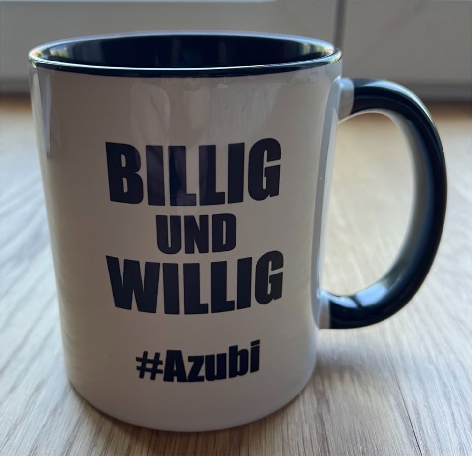 Lustige Tasse für Azubis in München