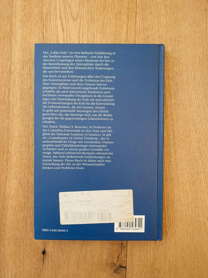 Buch Labor Erde - Wallace S. Broecker - Bausteine [..] Planeten in Hamburg