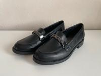 Graceland Halbschuhe Leder schwarz/silber Gr. 37 Nordrhein-Westfalen - Verl Vorschau
