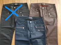 NEU Orsay Jeans Hose Lederoptik Kunstleder blau braun 36 Baden-Württemberg - Karlsruhe Vorschau