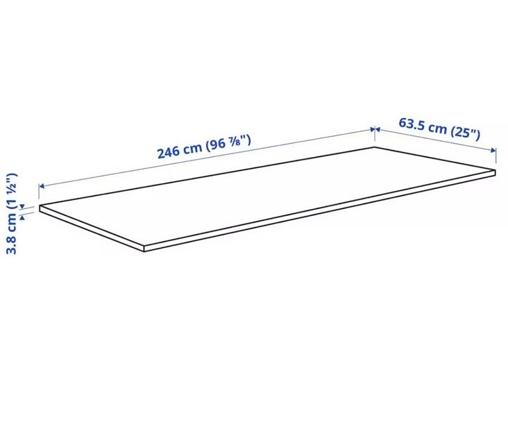 Arbeitsplatte Küche neu original verpackt 246 x 63,5 x 3,8 in Peterswald-Löffelscheid