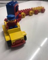 Lego Duplo Auto mit Fahrer mit 3 Anhängern Bayern - Stein Vorschau
