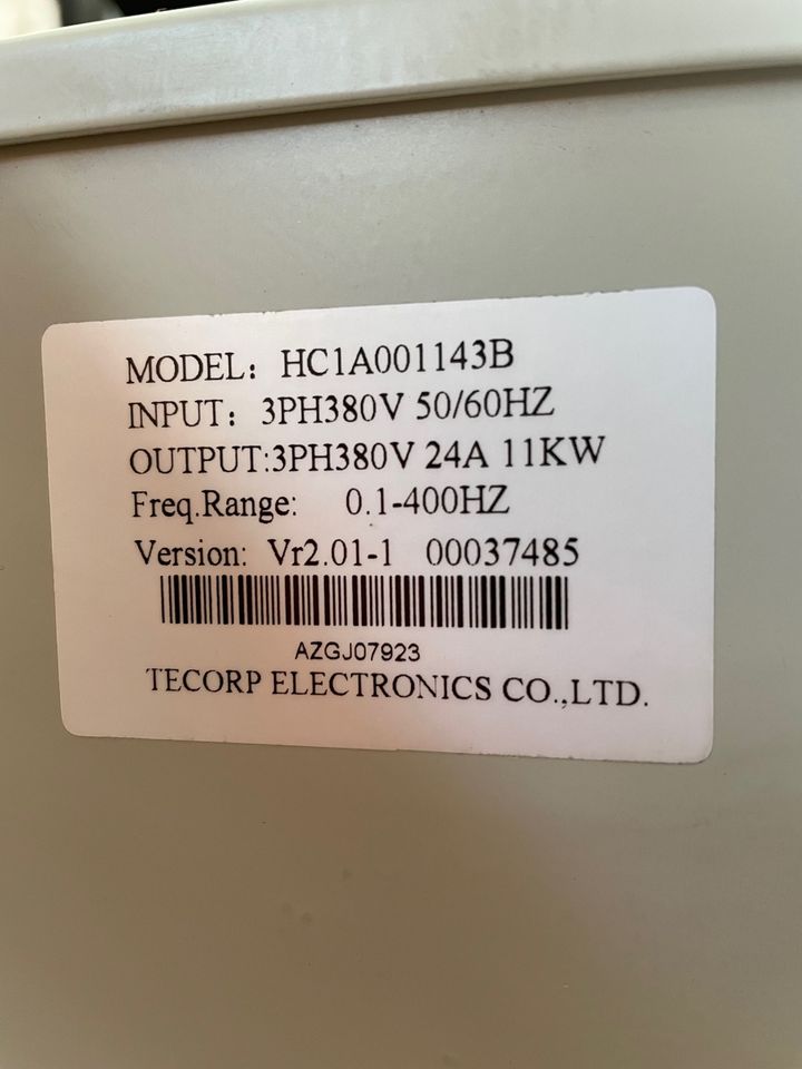 Frequenzumrichter Tecorp  HC1A0011143D Model HC1 Drive (28335) in Tönisvorst
