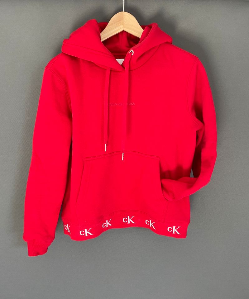 Calvin Klein CK Hoodie Pullover Blogger red ❤️ in Mettmann