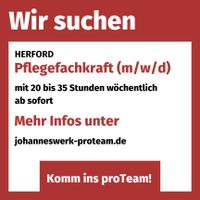 Pflegefachkraft (m/w/d) - in Herford (22€/Std) Nordrhein-Westfalen - Herford Vorschau