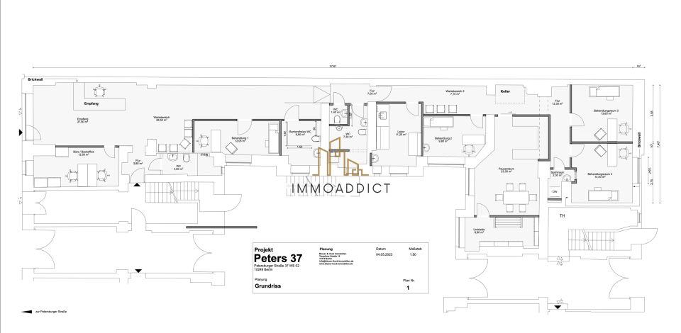 Moderne ca. 215 m2 große Gewerbefläche im Petersburger Kiez in Berlin