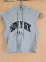 crop top grau kapuze s Damen Mädchen ripped Leipzig - Thekla Vorschau