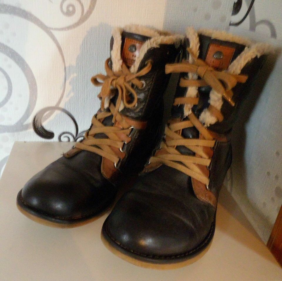 Lasocki Damen Boots gefüttert Stiefel Damen Leder Gr . 36 in Erxleben (bei Haldensleben)