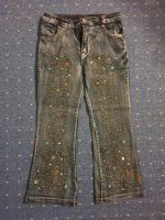 Vintage Jeans Schlaghose Glitzersteine Pailletten Schnur Bremen - Vegesack Vorschau