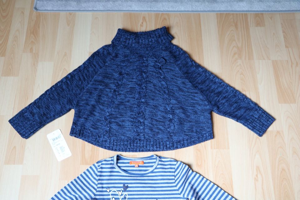 Kombi Pullover Langarmshirt + Etikett Staccato 116 122 Jeansblau in Castrop-Rauxel