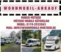 Wohnmobil Ankauf, Wohnmobilankauf, Carthago, Adria, Frankia Nordrhein-Westfalen - Gütersloh Vorschau