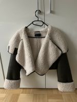 ASOS khaki Crop Lederjacke mit Lammfell NEU Düsseldorf - Benrath Vorschau