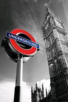 London Big Ben & Underground Poster 61x91,5cm West - Sindlingen Vorschau
