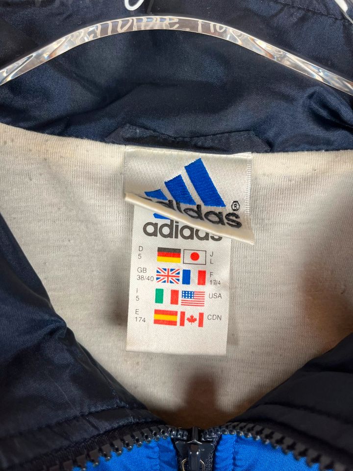 Vintage Adidas Jacke - Retro Sweatshirtjacke - Oldschool - Gr. M in Neuenhaus