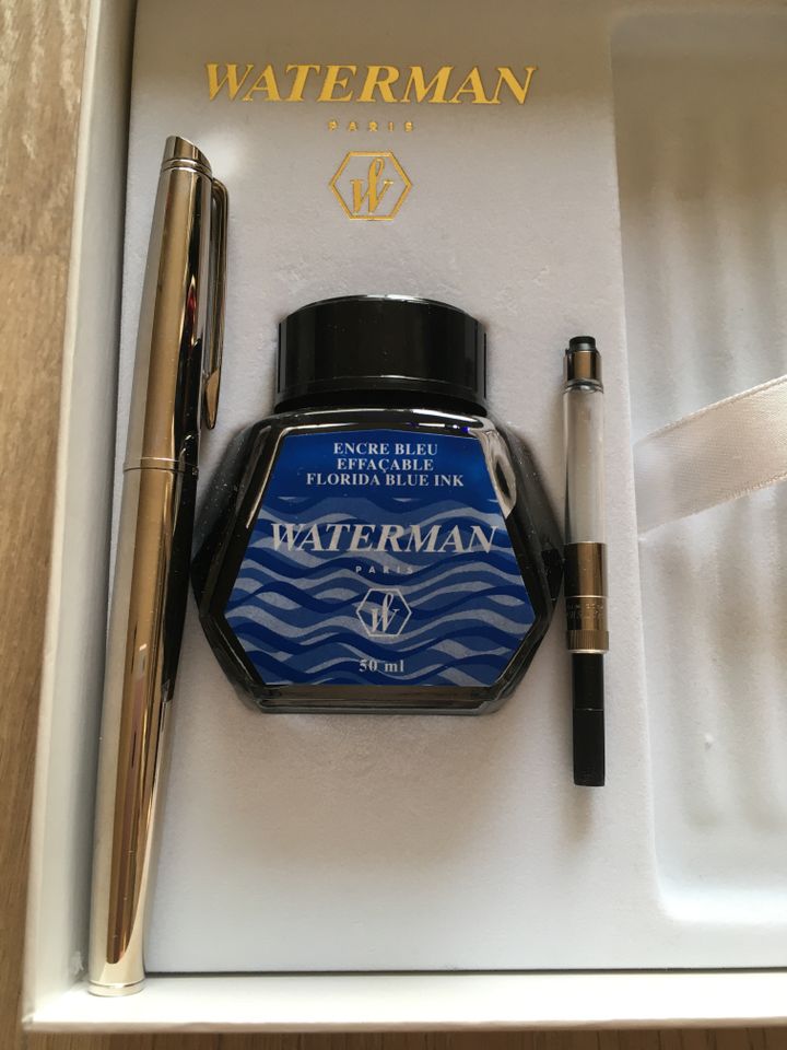 NEU WATERMAN Paris Schreibset Füller Kugelschreiber MADISON Uhr in Bad Nauheim