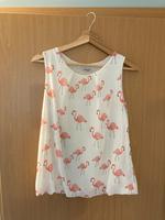 ärmellose Bluse Blusenshirt Shirt Top „Flamingos“ Größe XS Sachsen - Penig Vorschau