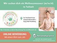 Wir suchen dich als Wellnessmasseur (m/w/d) in Teilzeit Bayern - Hindelang Vorschau