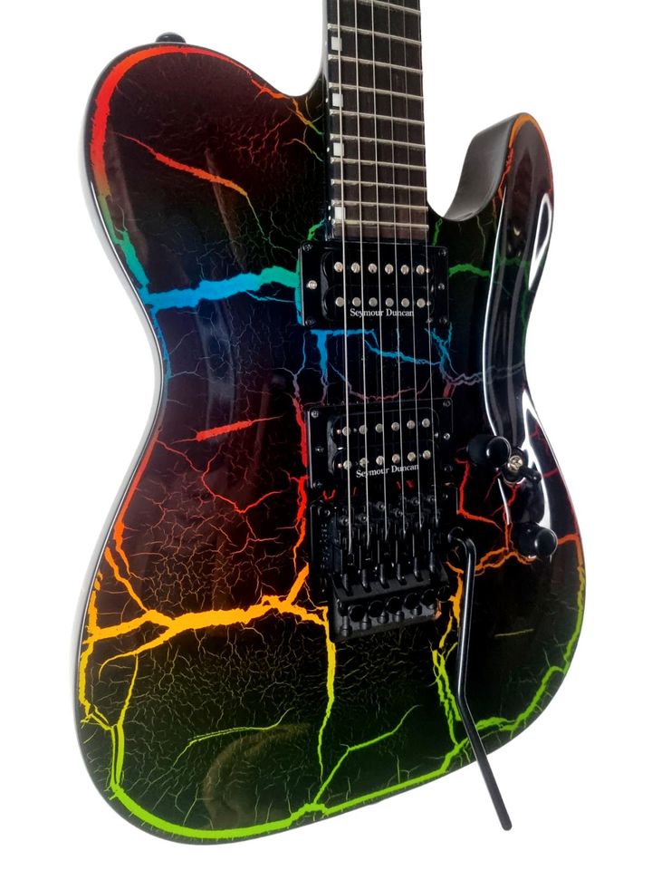 2021 ESP LTD Eclipse Custom '87 Rainbow Crackle Made in Korea MIK in Linsengericht