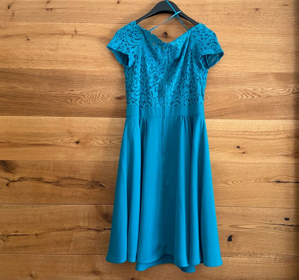 Neu ungetragen Chiffon Kleid Größe 38 von Orsay in Türkis in Mitterskirchen