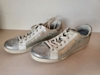 Schuhe Größe 40 Silber Damen, Schnürchen, Halbschuh, Sneaker Bayern - Heimertingen Vorschau