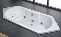 Premium LED Einbau Whirlpool Badewanne 209x80.5 cm Eckwanne Ozon Bayern - Hofkirchen Vorschau